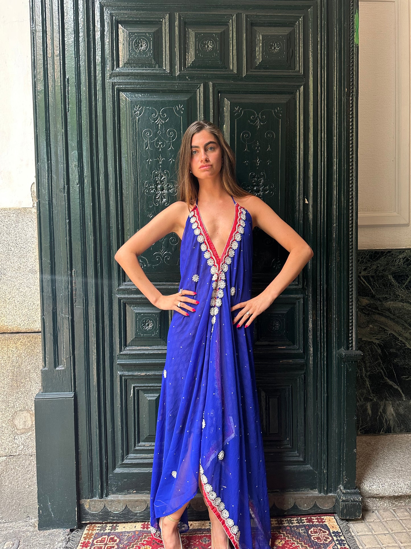 Vestido joya azul