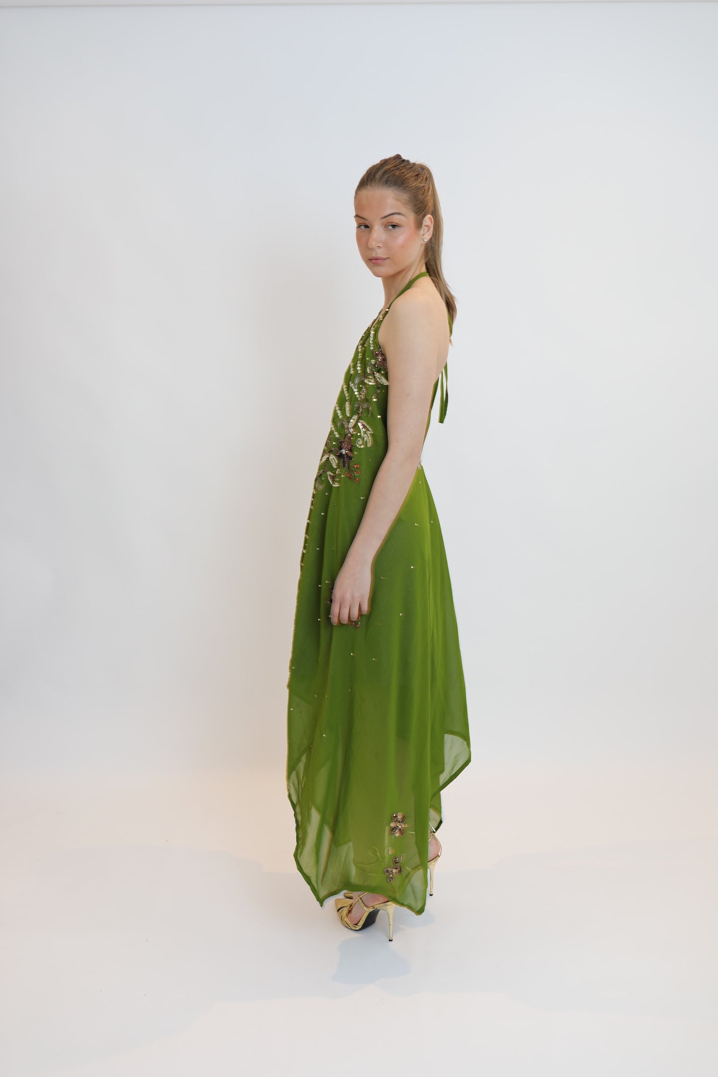 Vestido joya verde 121