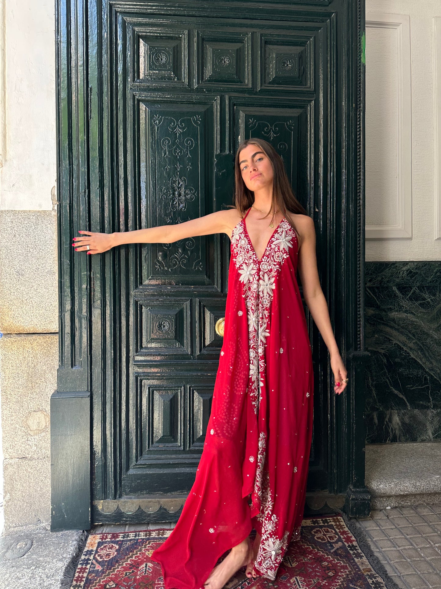 Vestido joya rojo