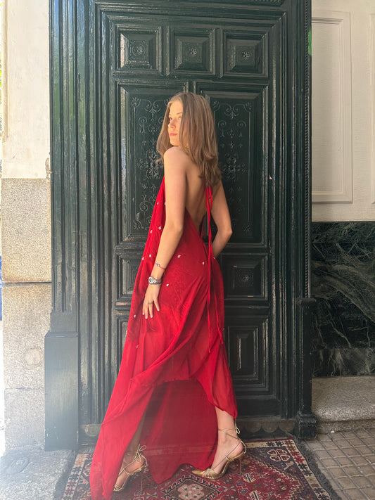 Vestido joya rojo