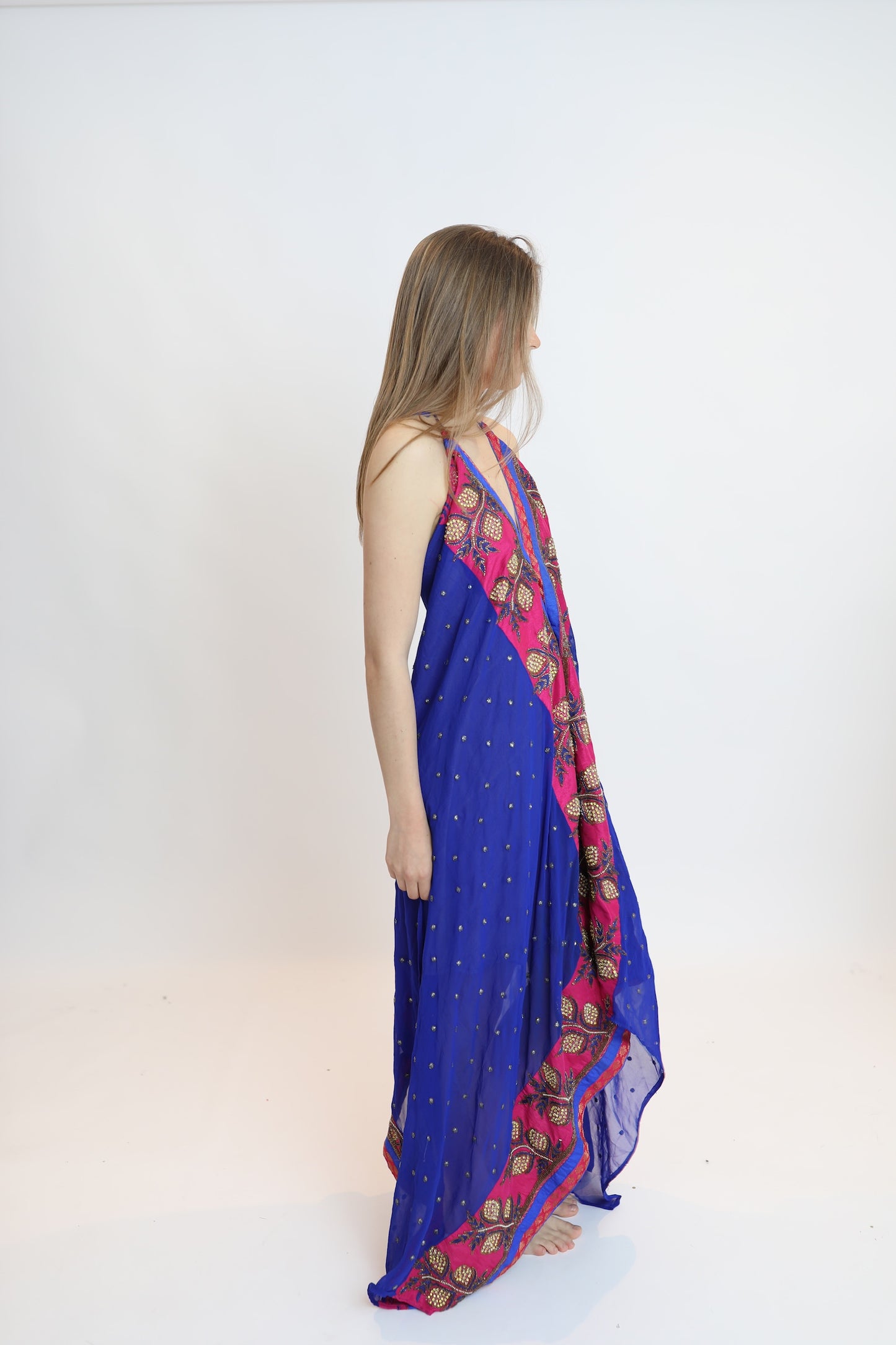 Vestido joya azul 005