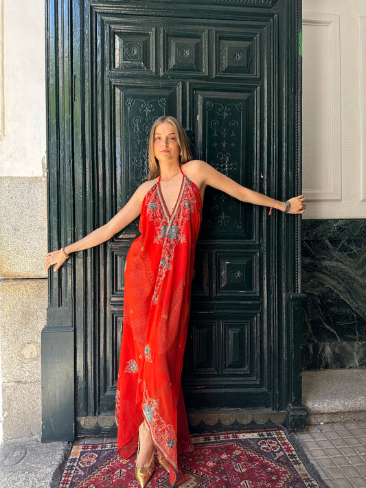 Vestido joya rojo