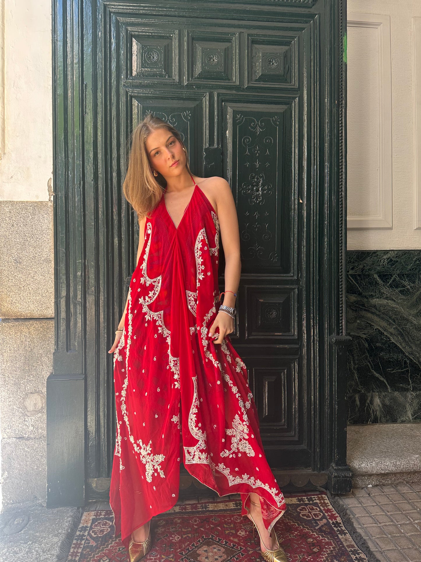 Vestido joya rojo