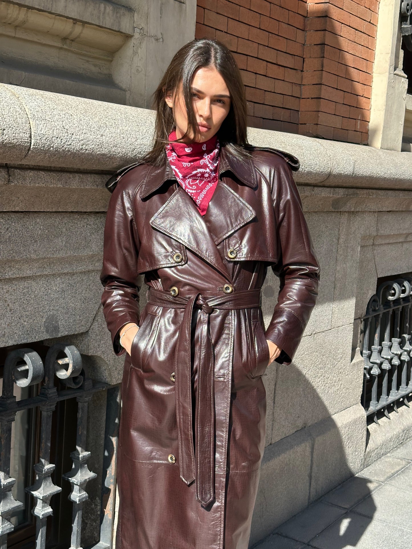 Gabardina Cris marrón