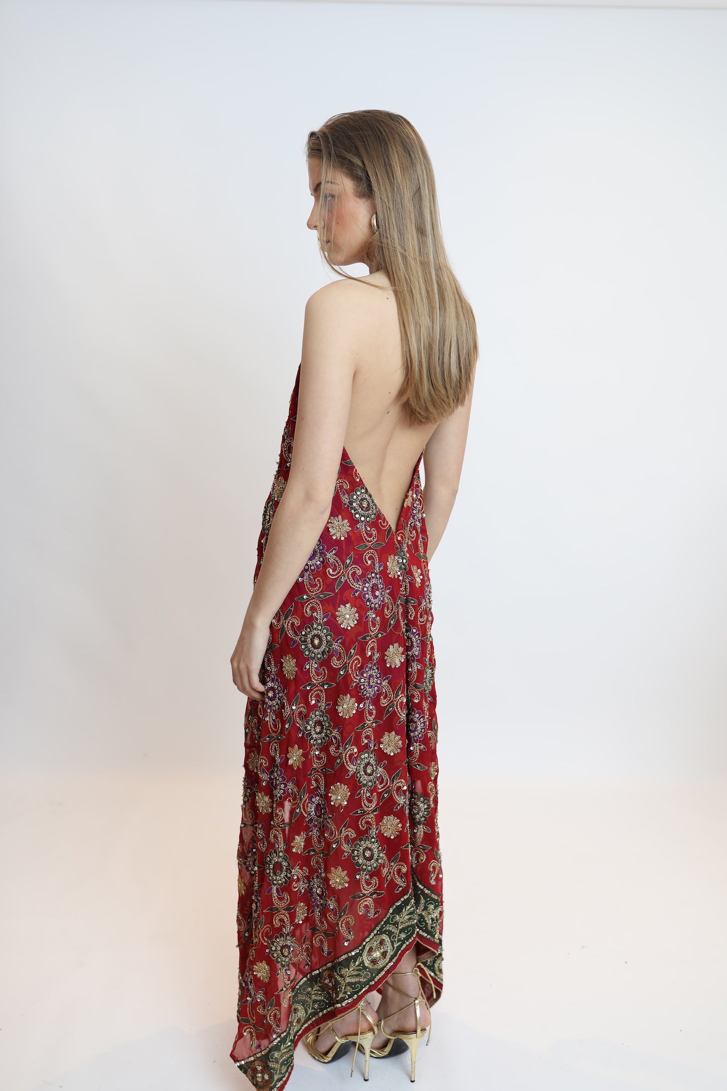 Vestido joya rojo 266