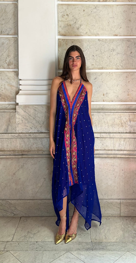 Vestido joya azul