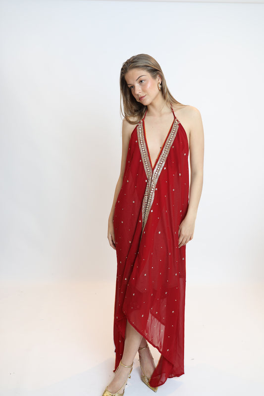 Vestido joya rojo 264