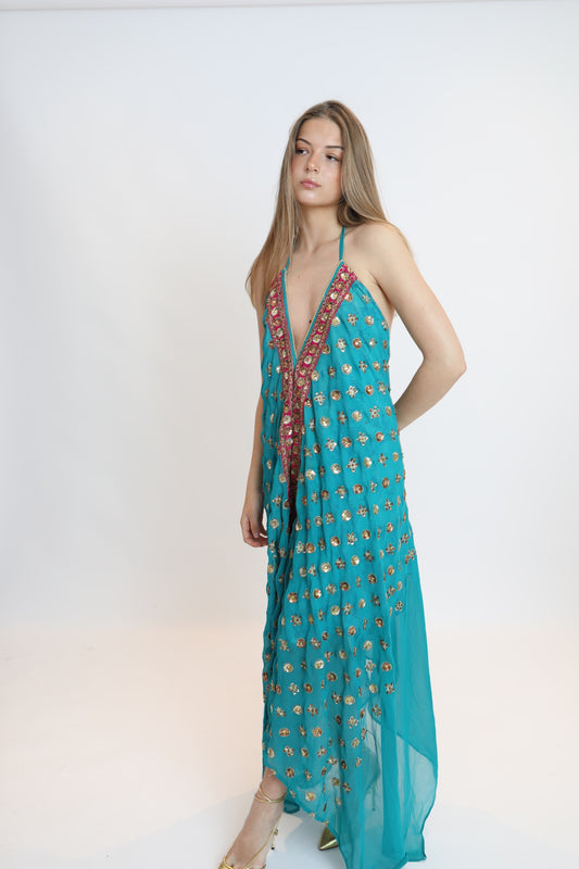 Vestido joya azul 221