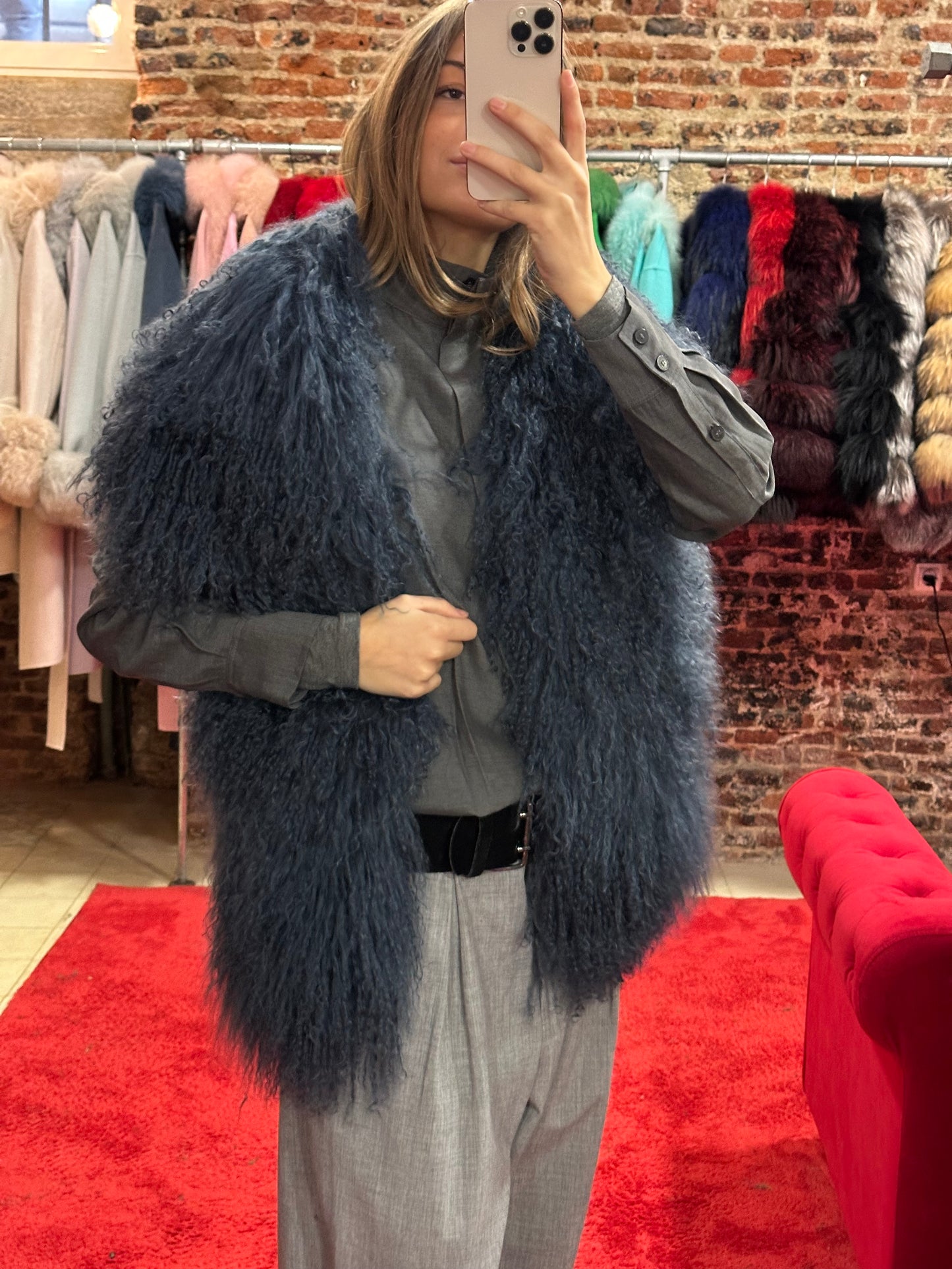 Estola salvaje (azul)