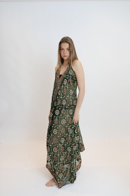 Vestido joya verde 123