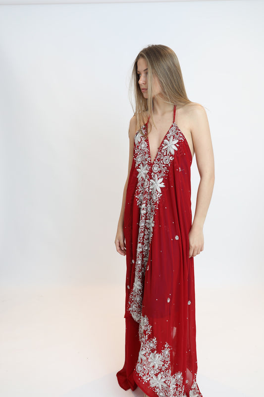 Vestido joya rojo 216
