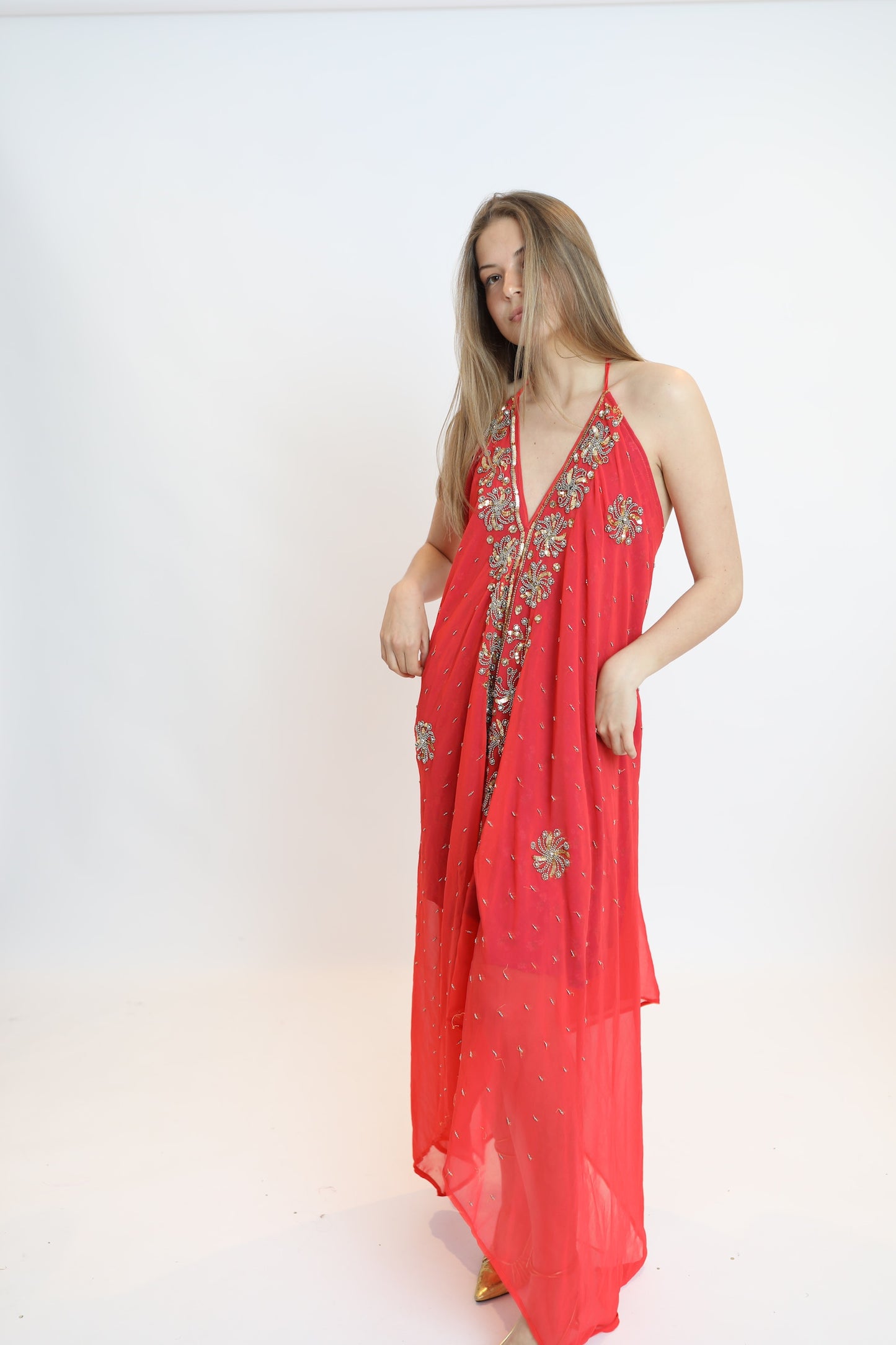 Vestido joya rojo 206