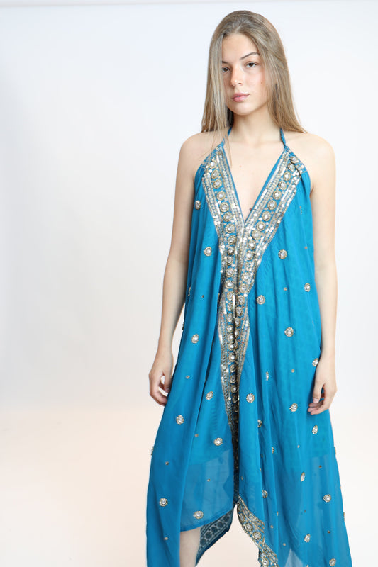 Vestido joya azul 222