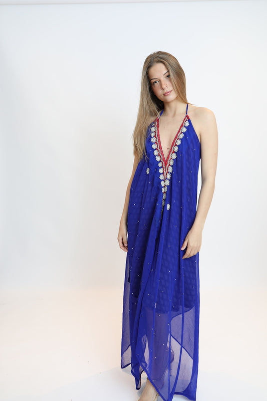 Vestido joya azul 240