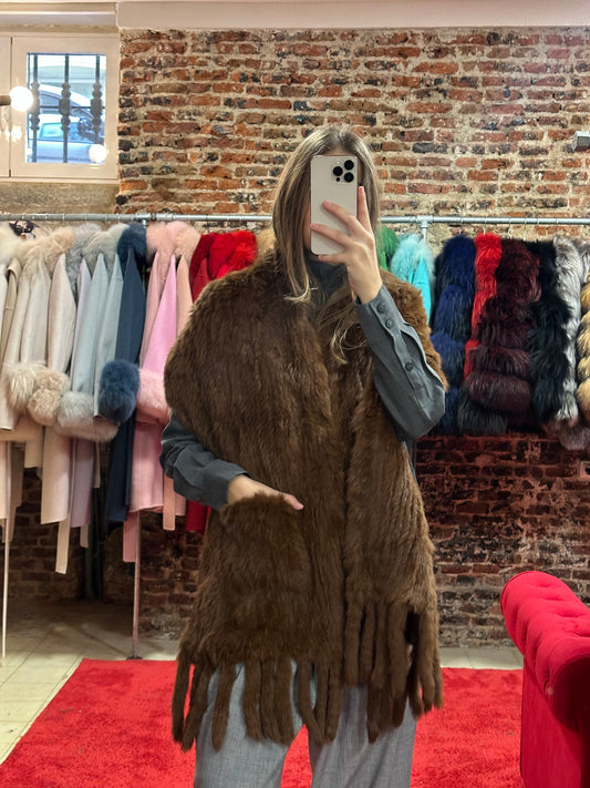 Estola conejo (marrón)