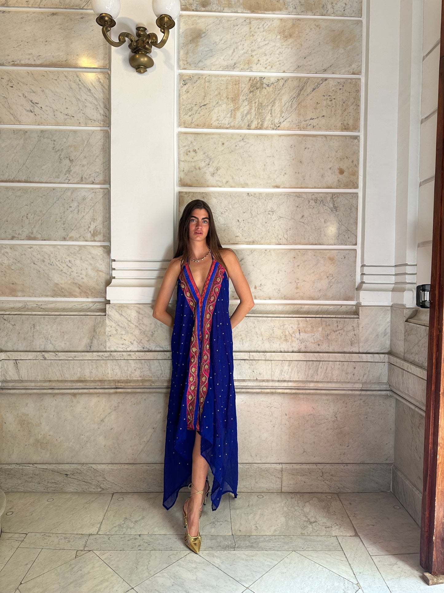 Vestido joya azul