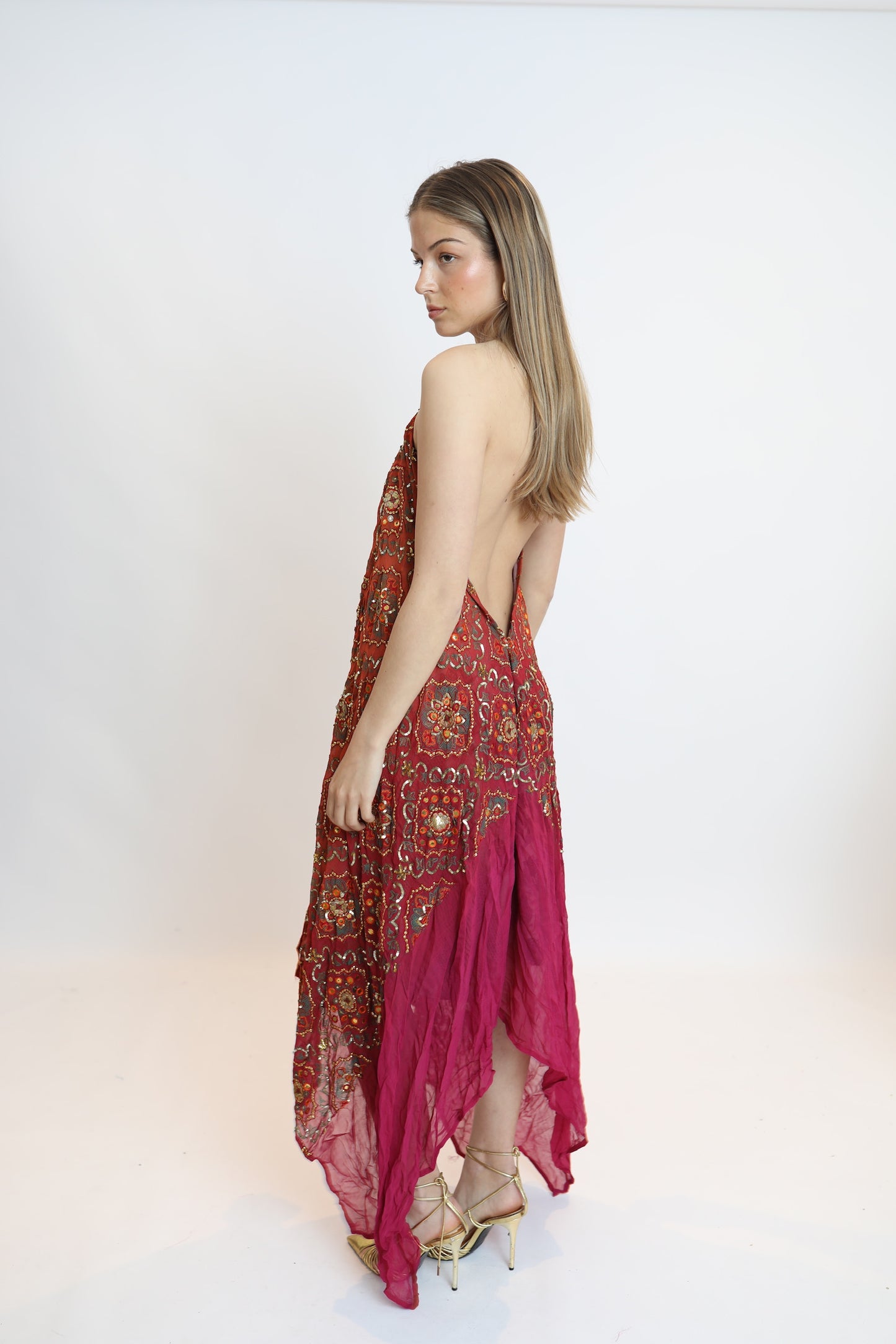 Vestido joya naranja 281