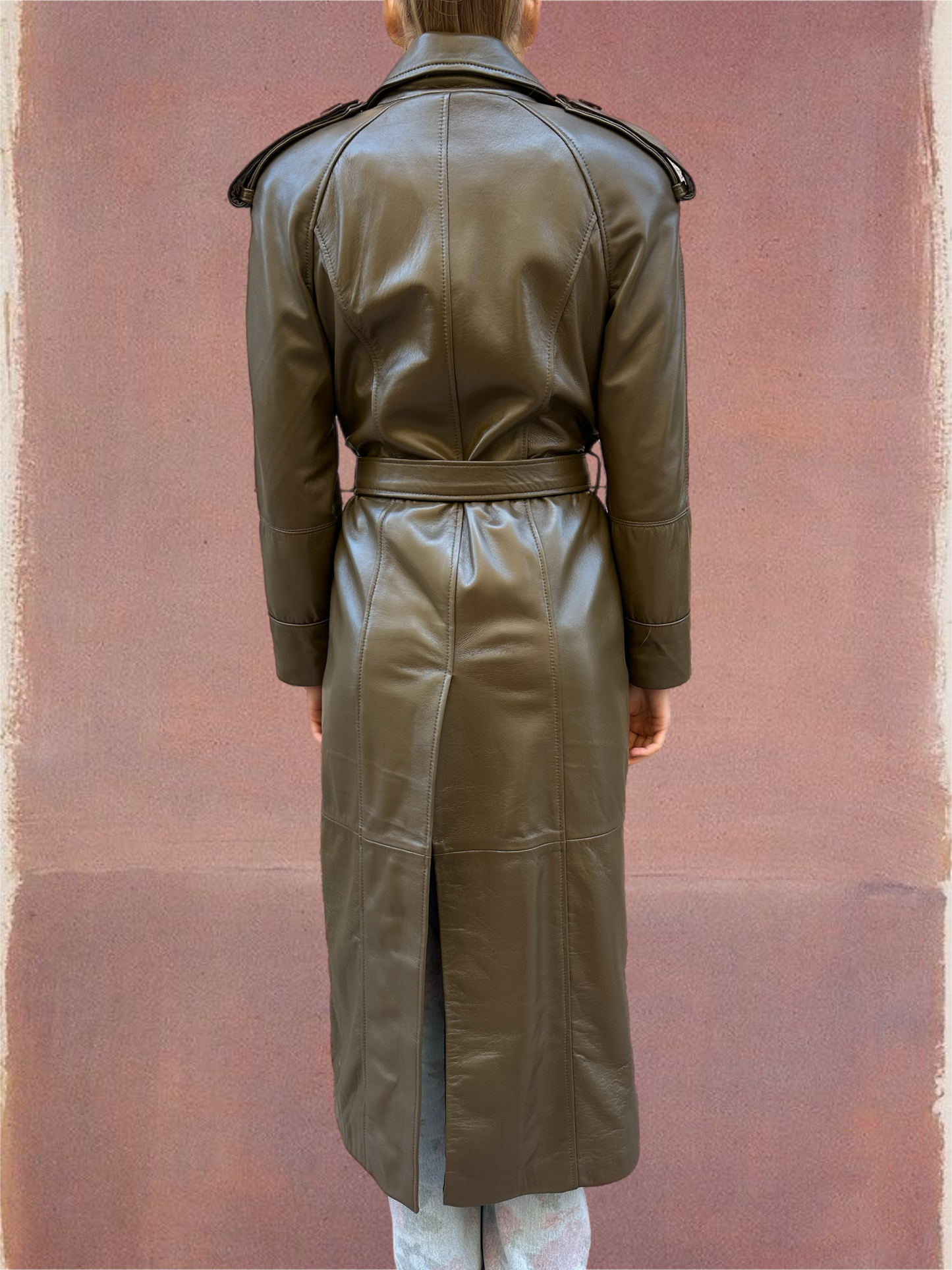 Gabardina Cris verde oscuro