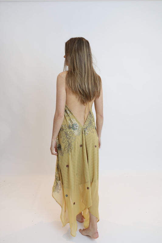 Vestido joya amarillo 148