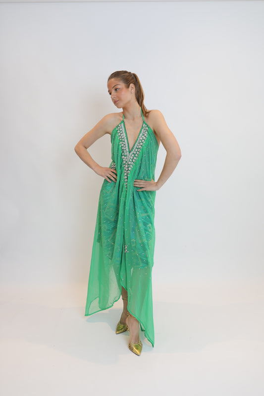 Vestido joya verde 120