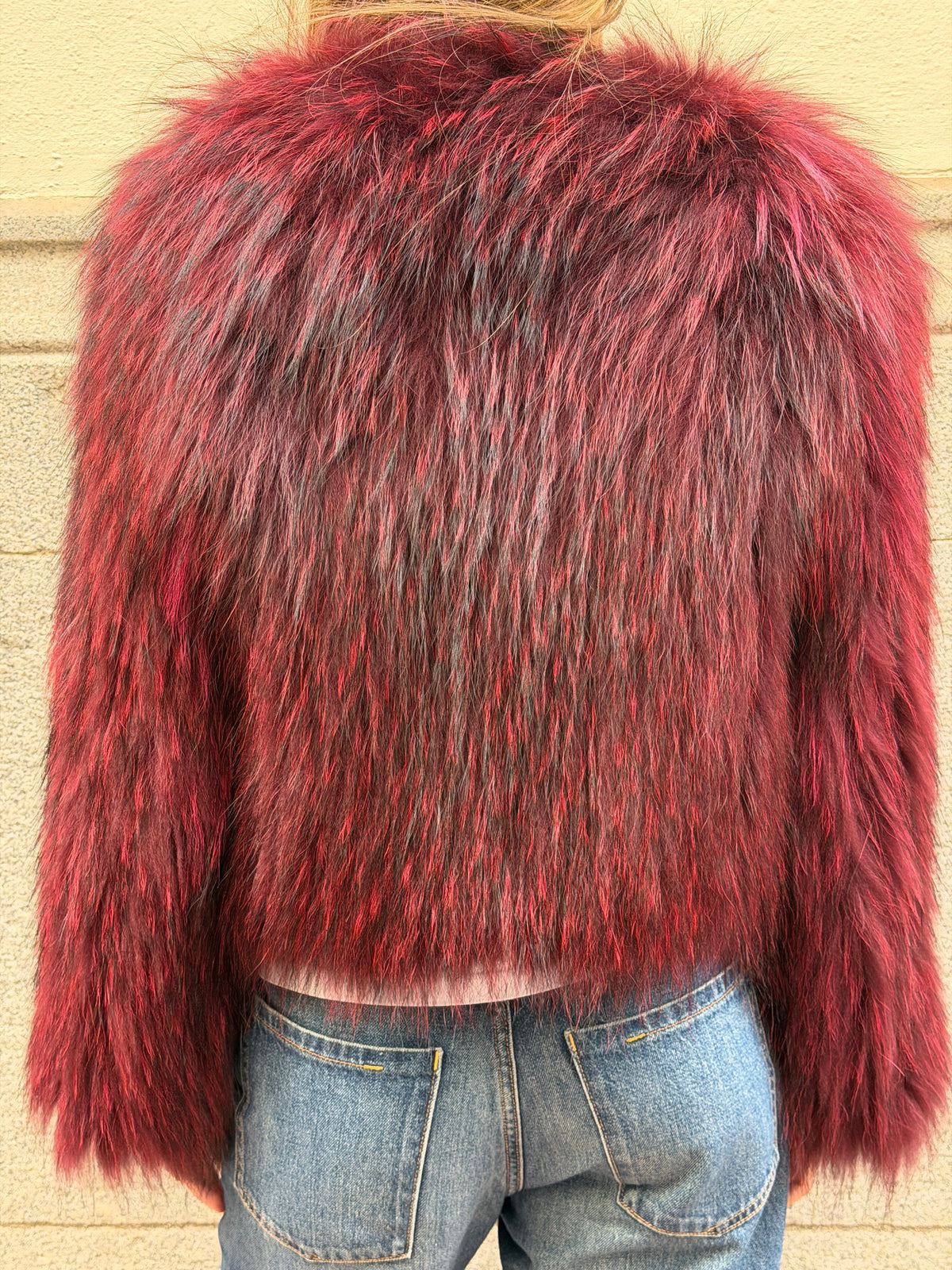 Abrigo Fly Crop (granate)