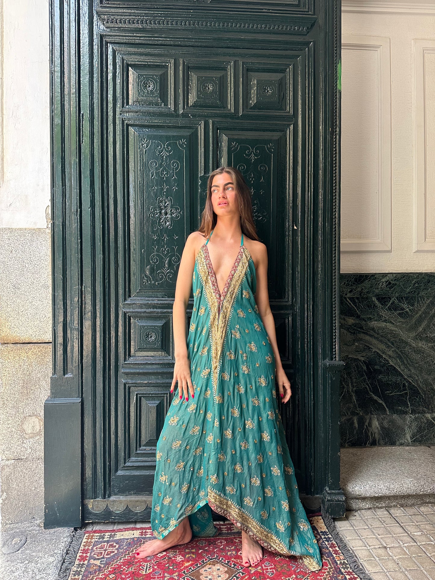 Vestido joya azul