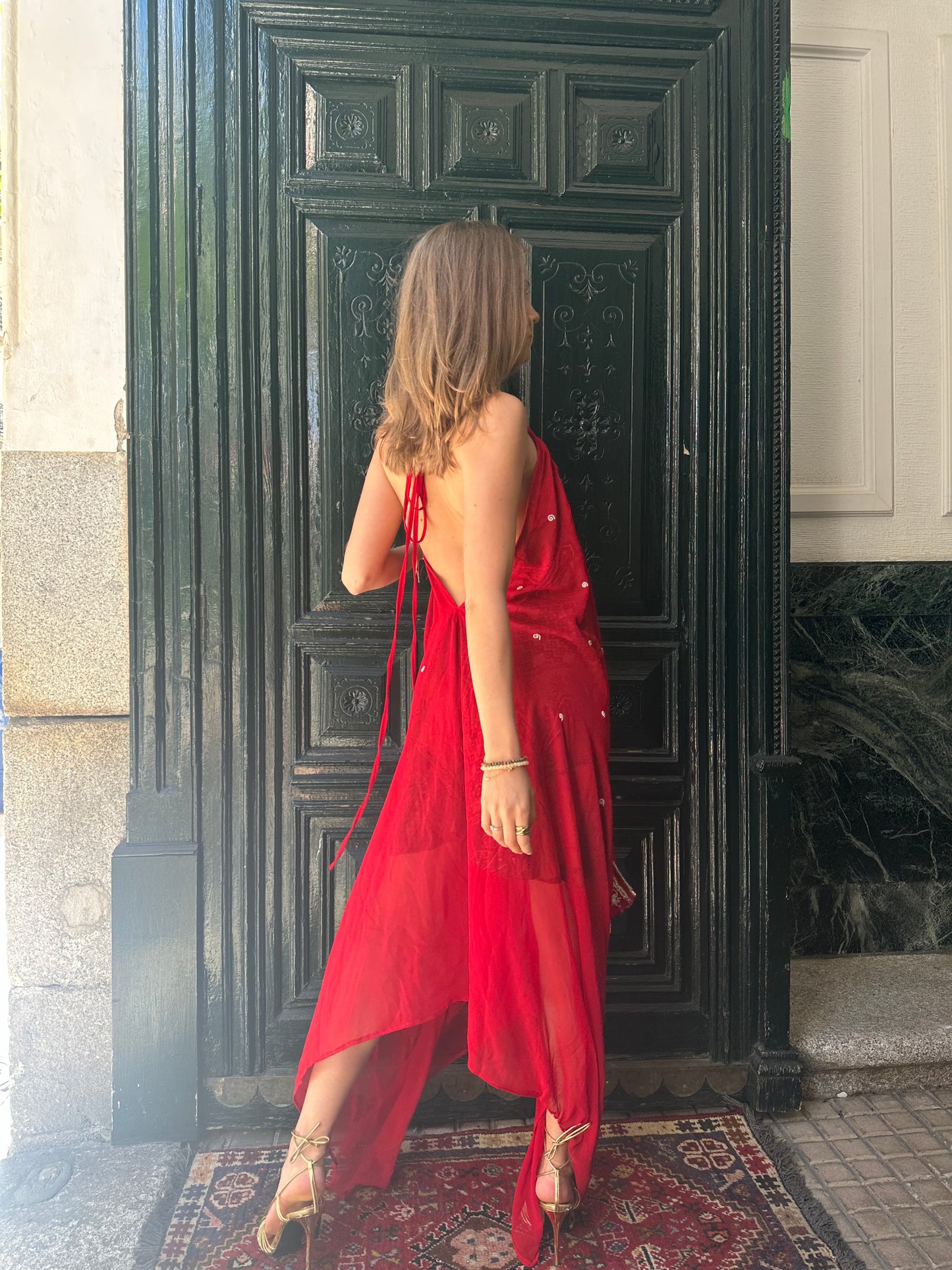 Vestido joya rojo