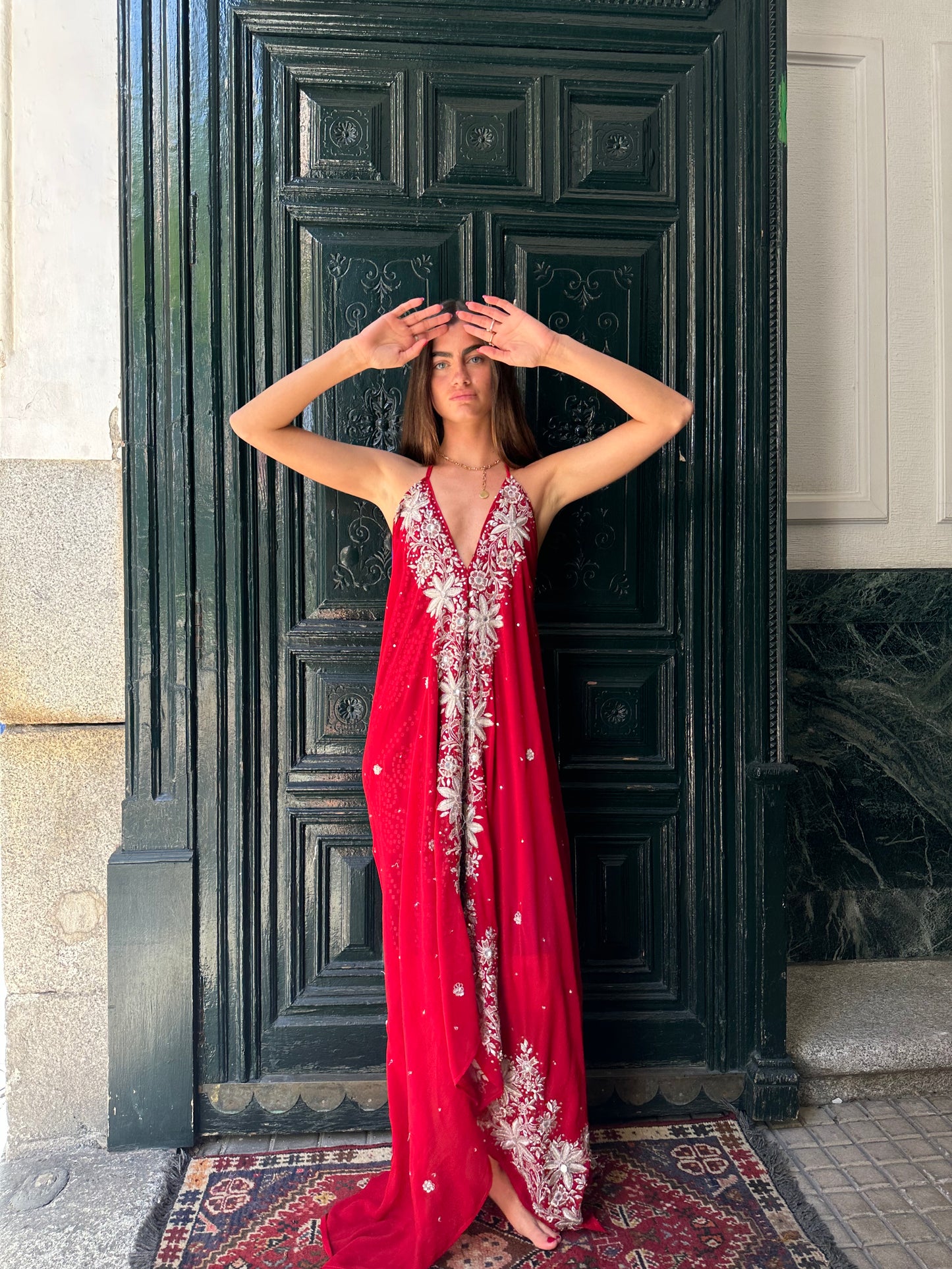 Vestido joya rojo