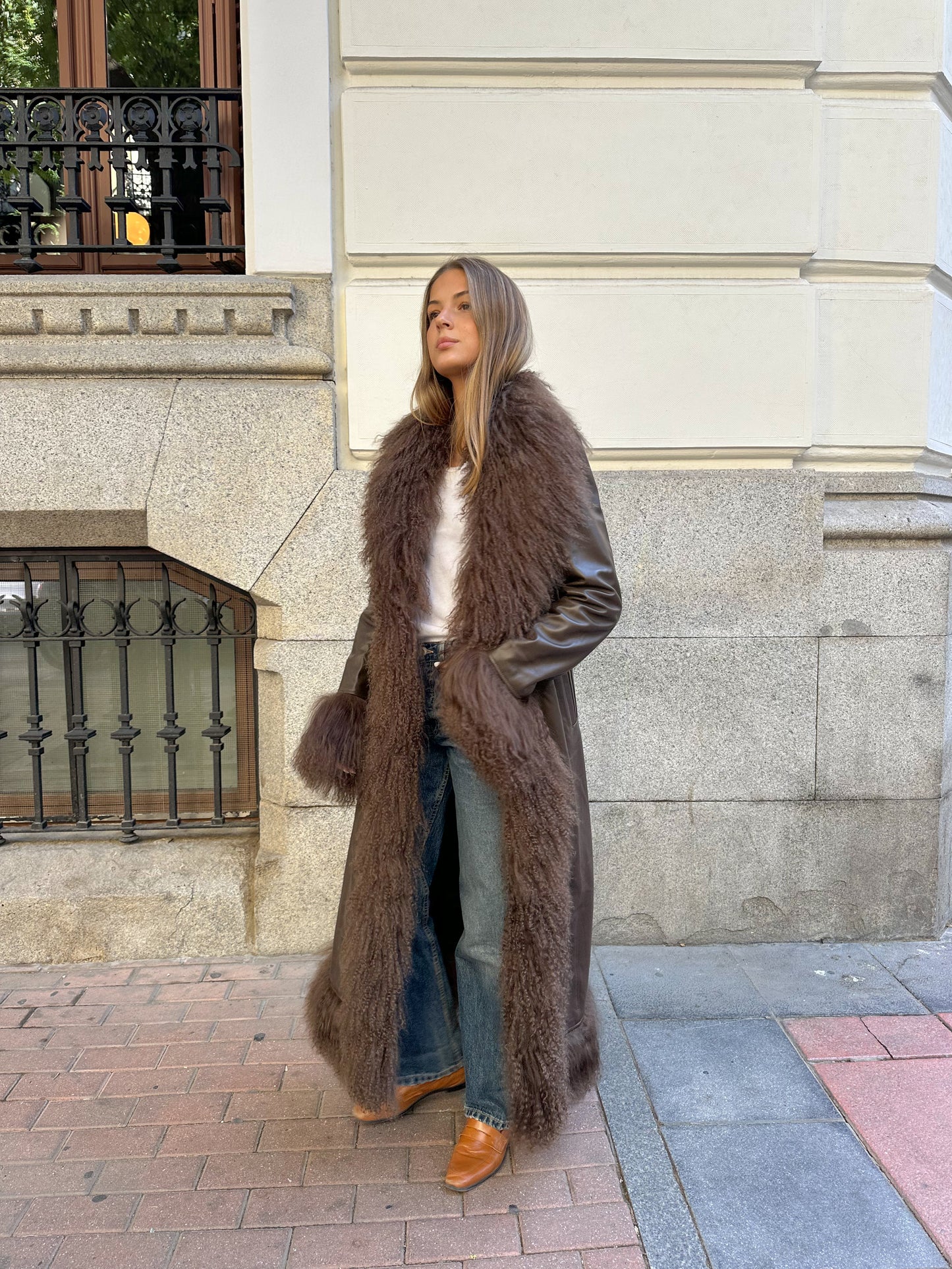 Abrigo Afgano Long (marrón)