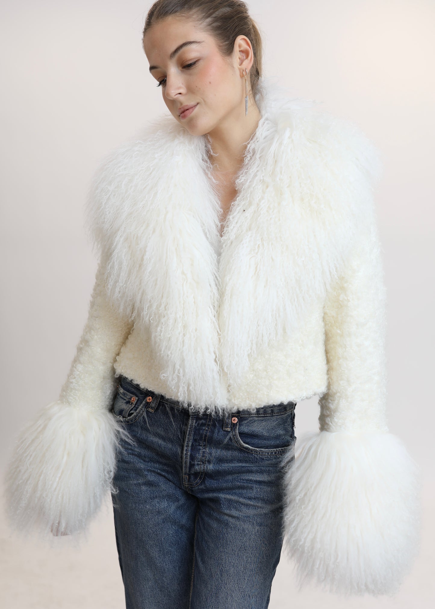 TIMELESS white wool coat