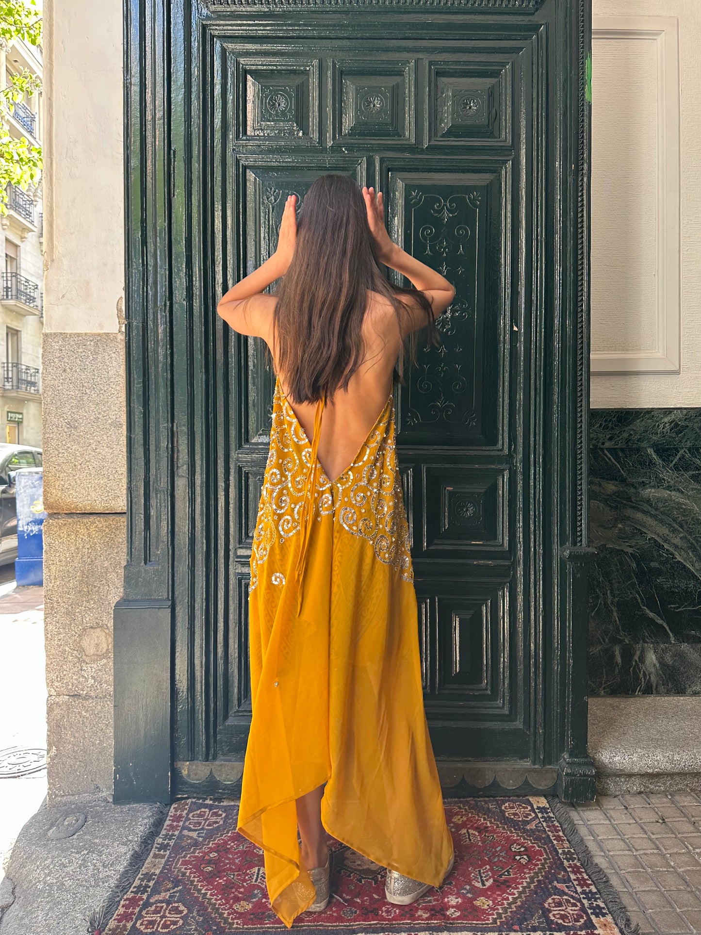 Vestido joya naranja