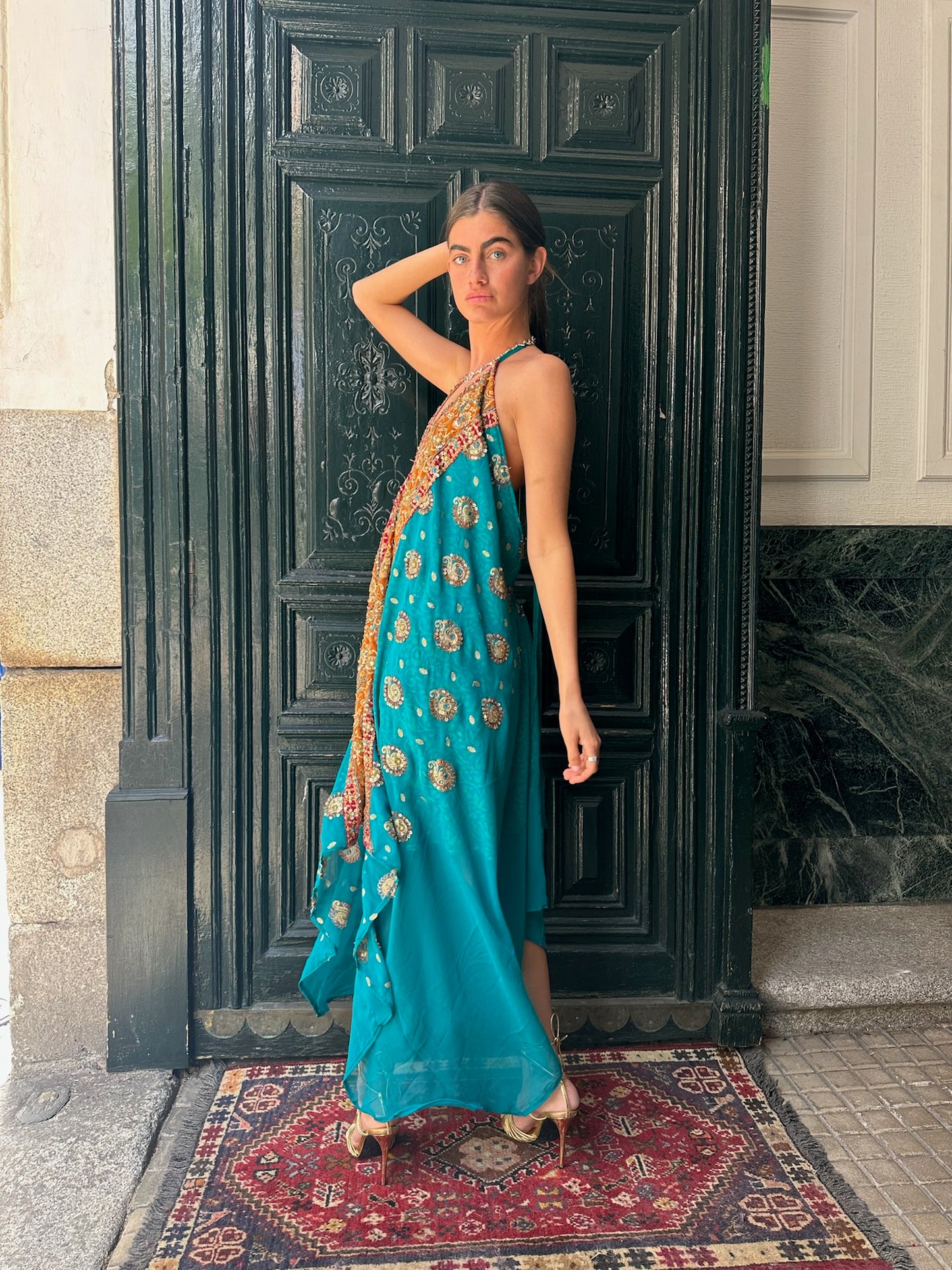 Vestido joya azul