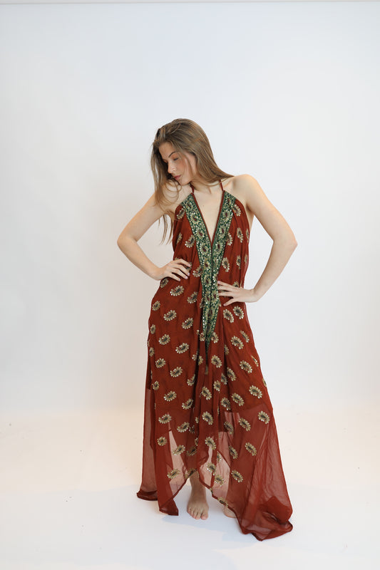 Vestido joya rojo 143