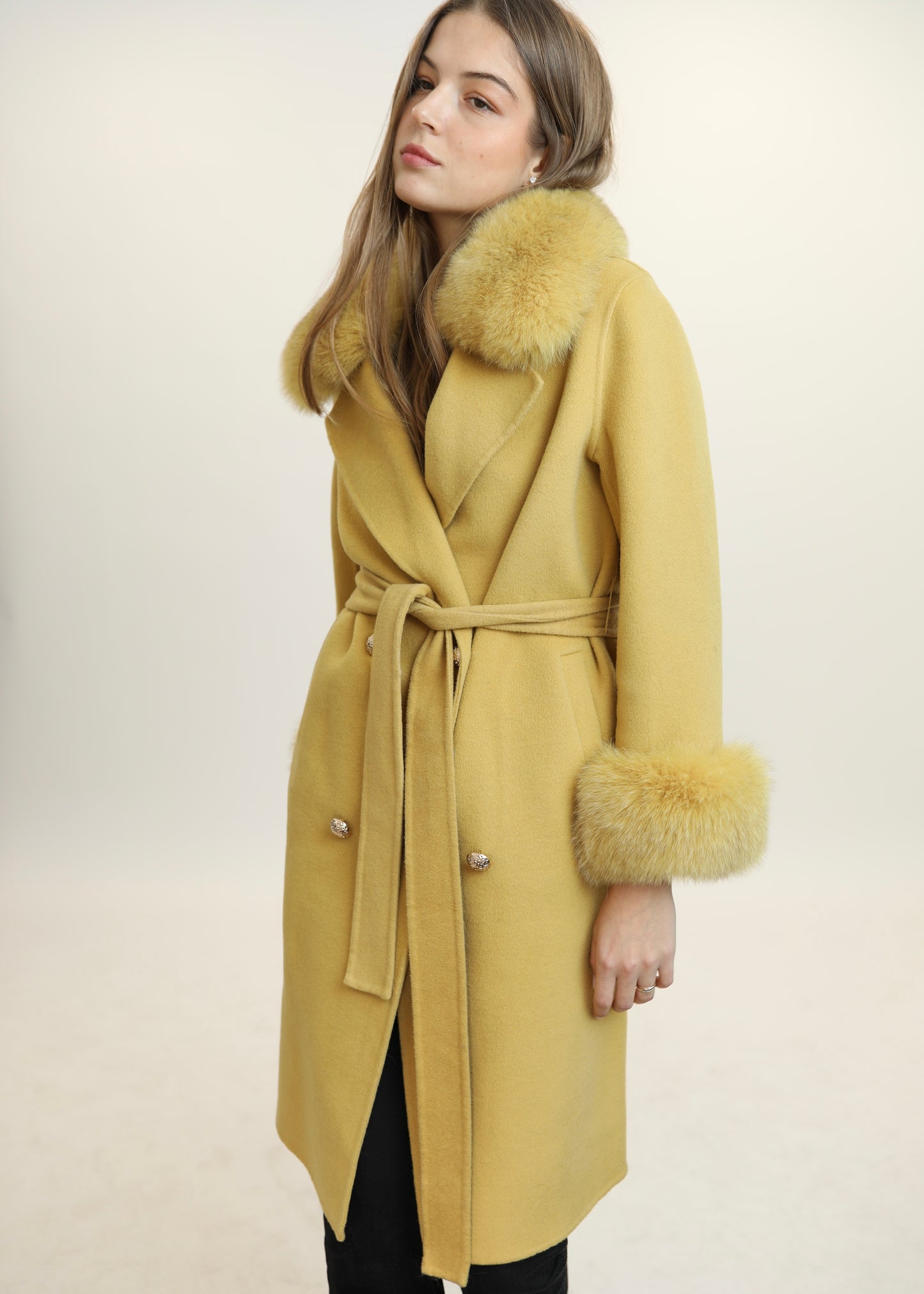 Abrigo Trastevere mostaza