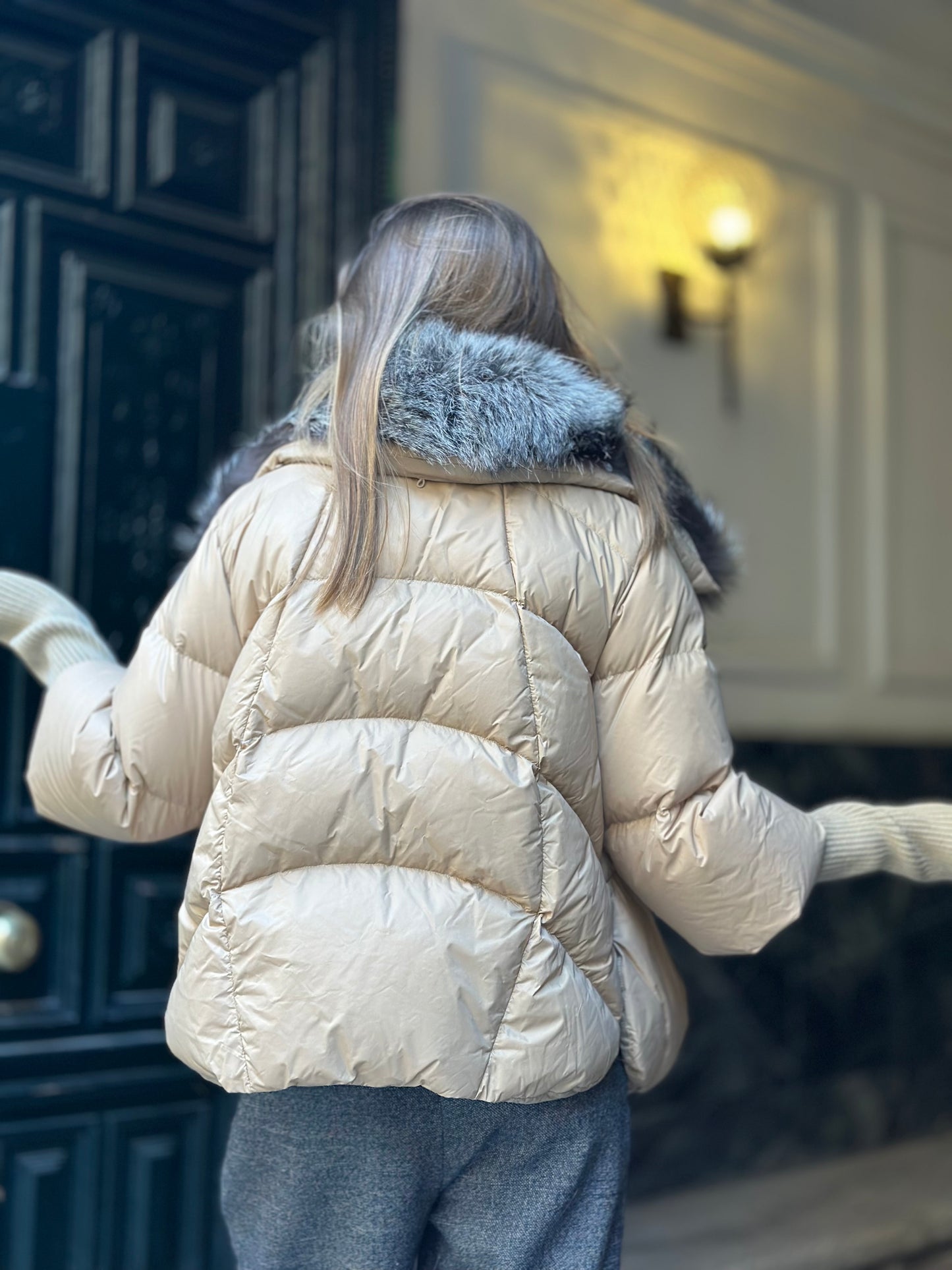 BROOKLYN beige coat