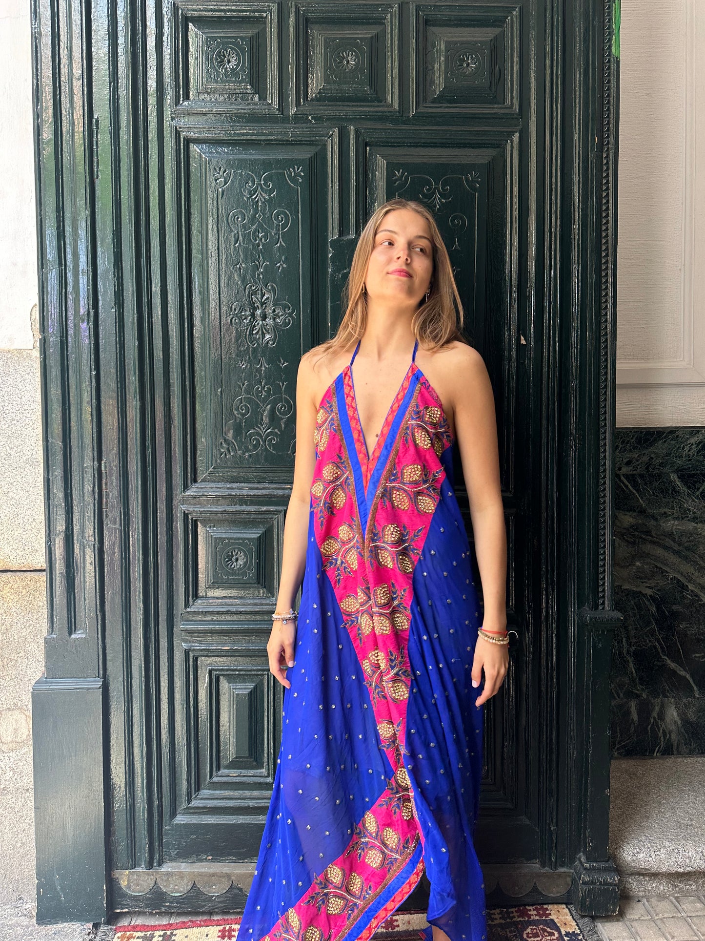 Vestido joya azul