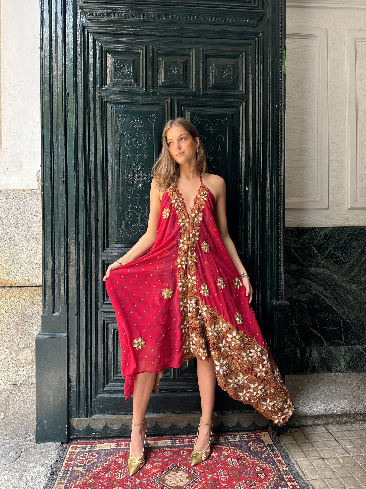 Vestido amapola rojo