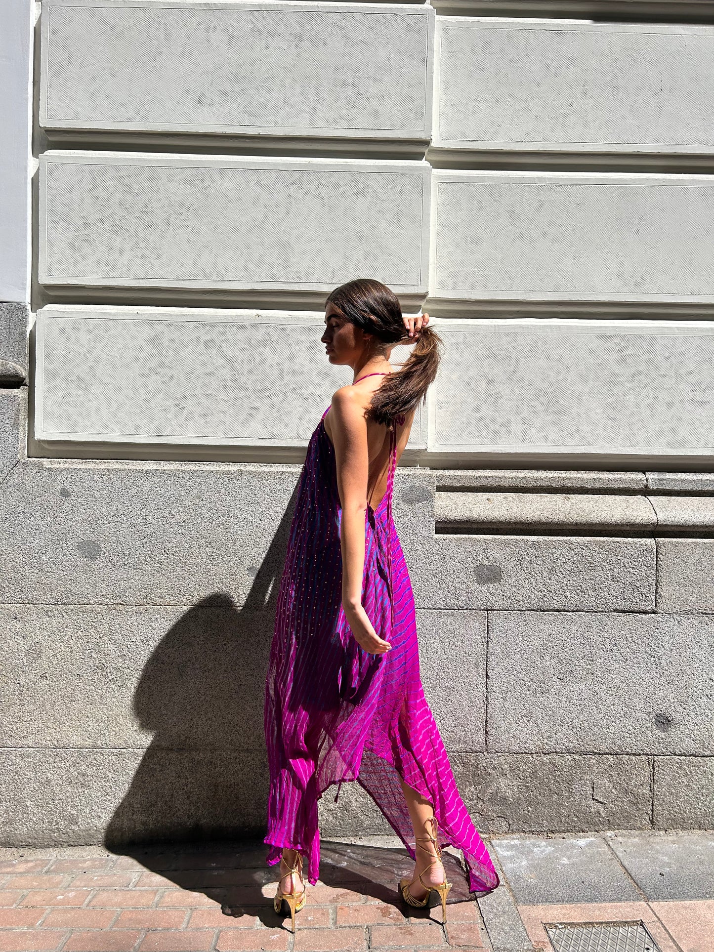 Vestido joya morado