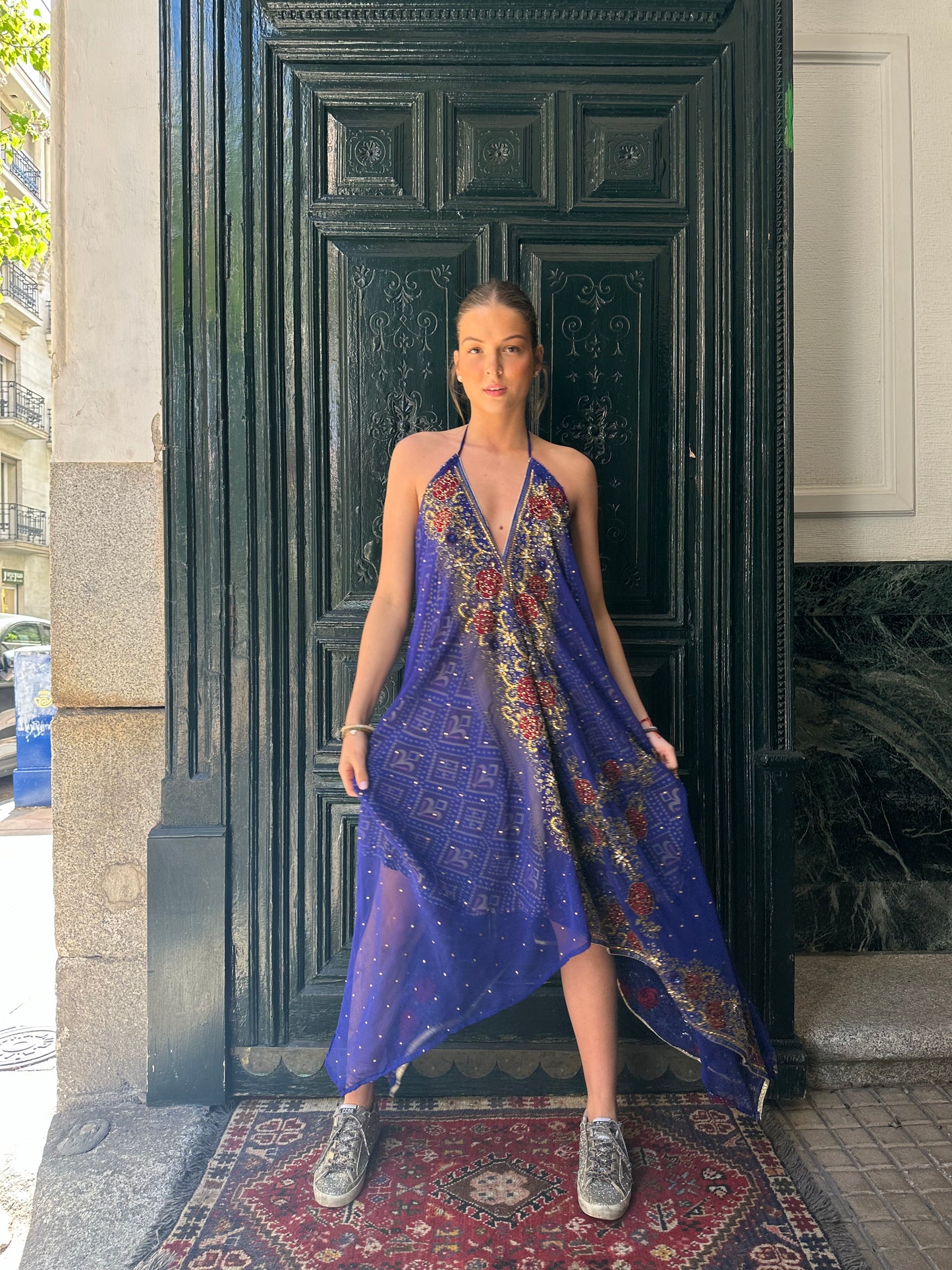 Vestido joya azul