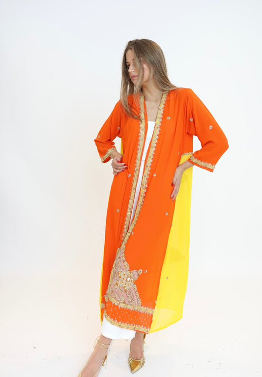 Caftán naranja amarillo 928