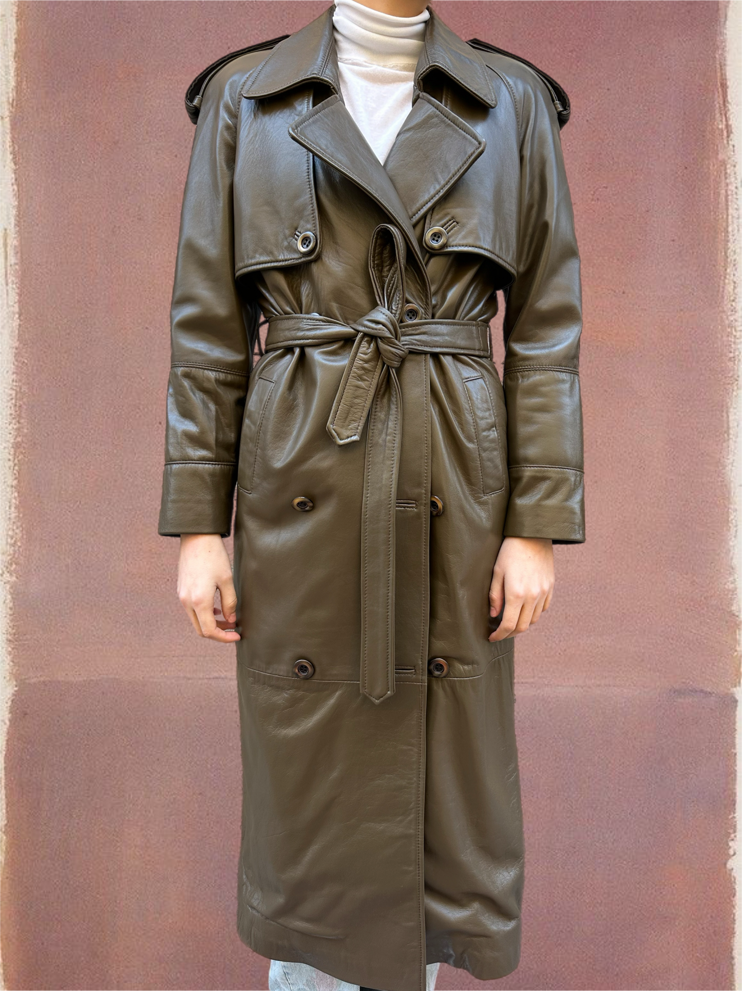 Gabardina Cris verde oscuro
