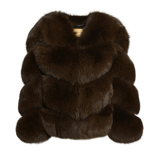 Abrigo DIAGONAL chocolate