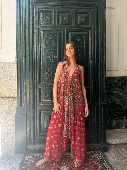 Red jewel dress