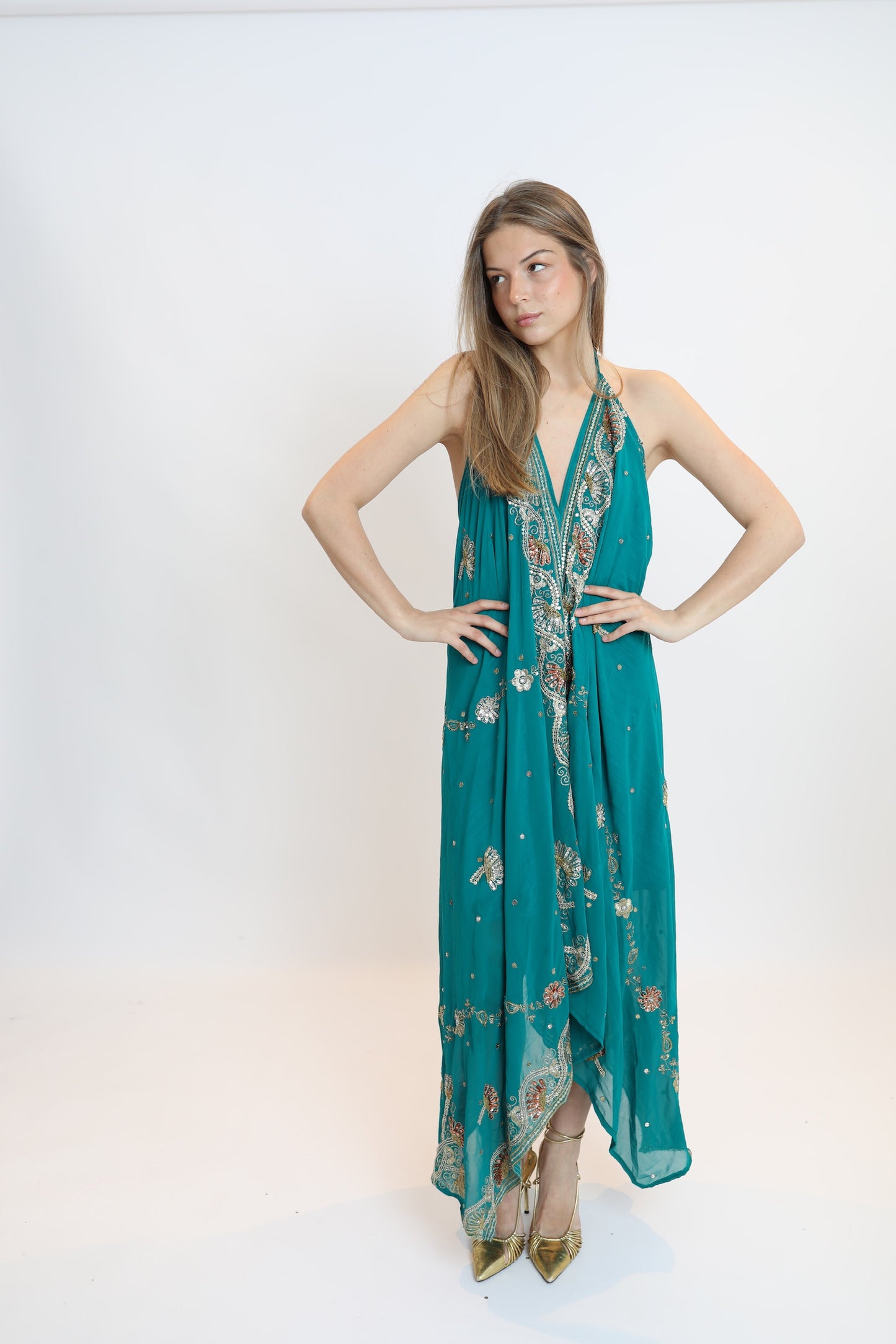 Vestido joya azul 237