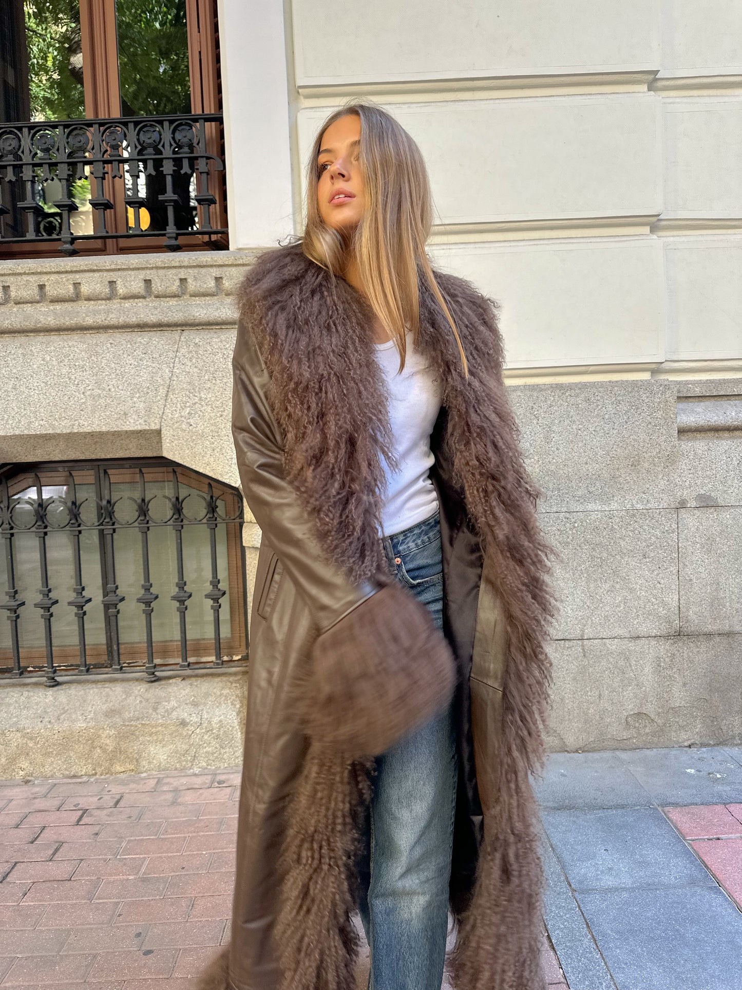 Abrigo Afgano Long (marrón)