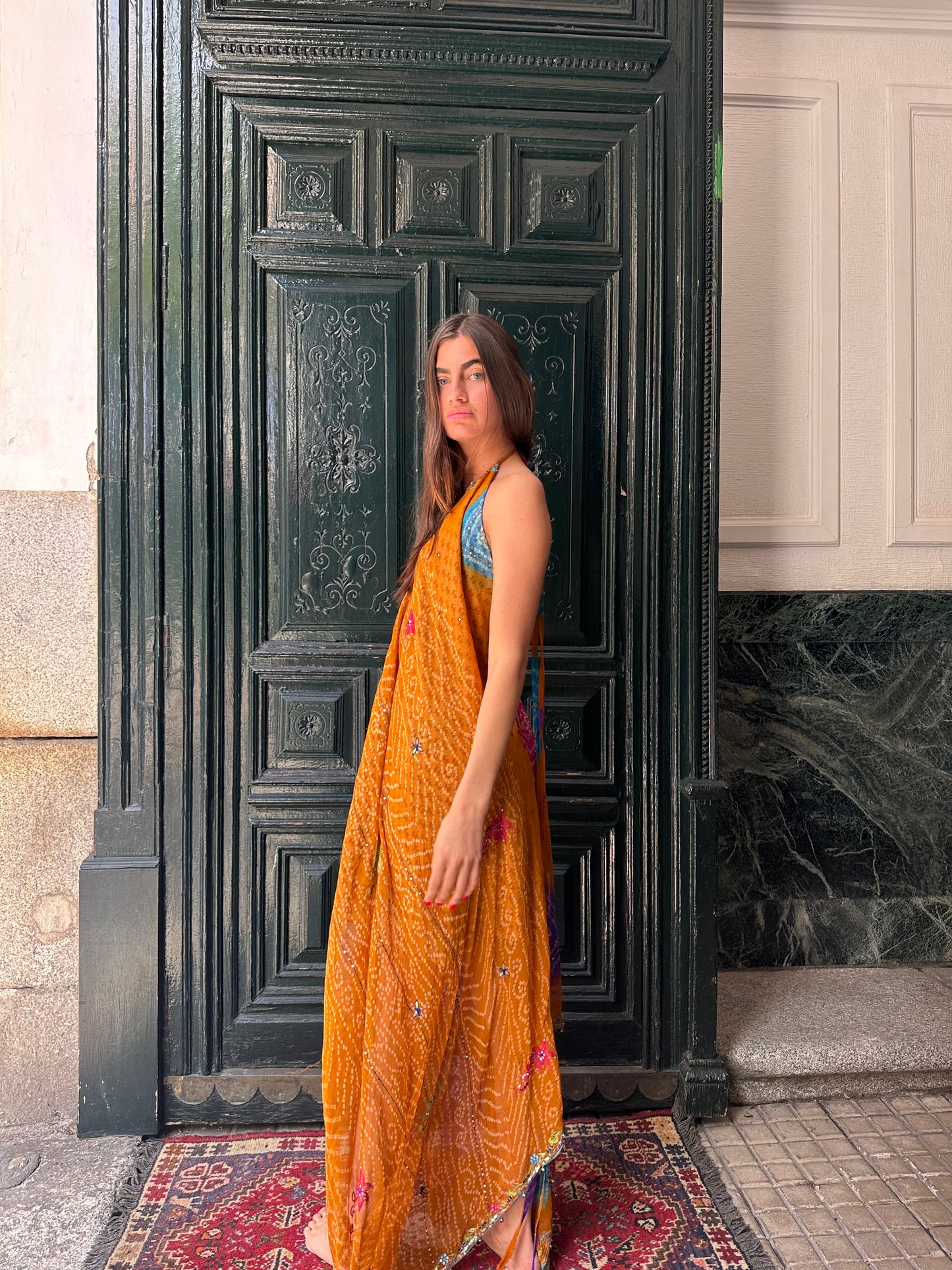 Vestido joya naranja