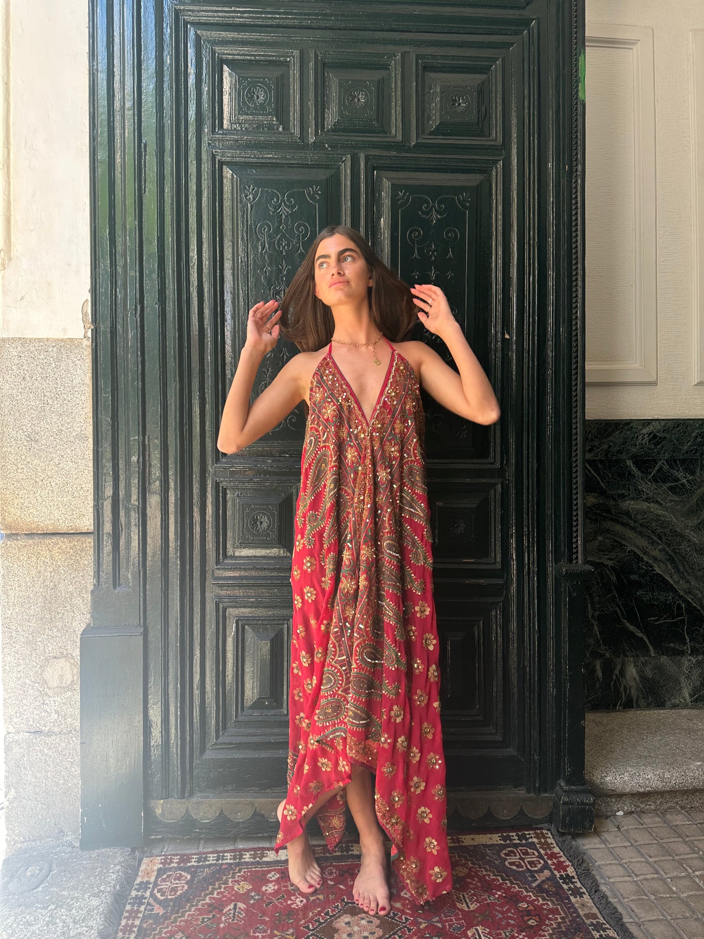 Vestido joya rojo