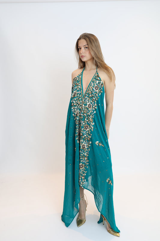 Vestido joya azul 217