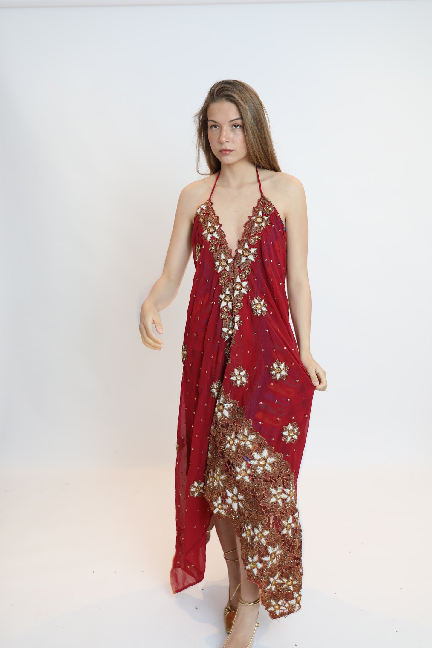 Vestido joya rojo 198