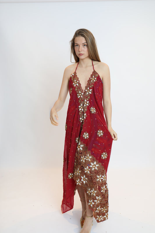 Vestido joya rojo 198